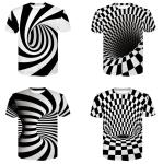 Illusion Art 3d Men Sublimation Printing T Shirts For Boy Quick Dry