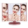 Buy cheap ABS Materials Mirror Desktop trifold led vanity touch sensor makeup cosmetic mirror from wholesalers