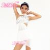 Buy cheap Mordern Ballet Dance Costumes Floral Diagonal Neckline Cut Out Side Dress from wholesalers