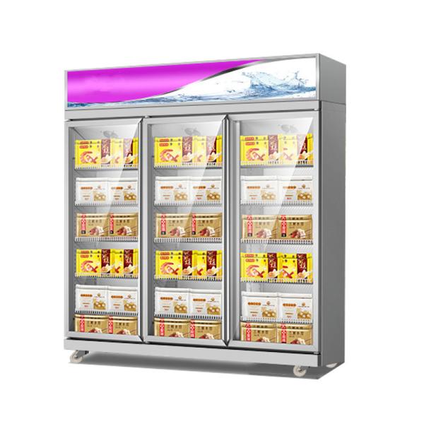Buy cheap Industrial Upright Frost - Free Glass Door Seafood Freezer from wholesalers