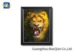 Framed Art Lenticular 3D Poster Angry Animal Changing Picture Home Decoration