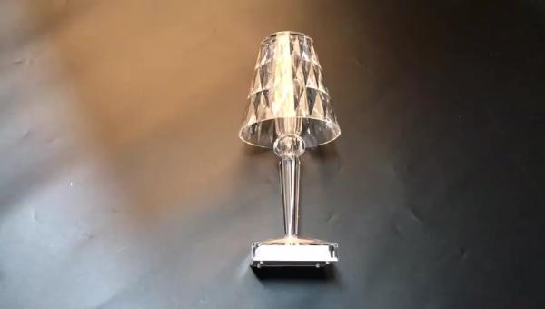 Buy cheap Nordic Diamond Bedroom Bar Restaurant Fixtures Charging Led Desk Lamp Night Lights crystal Acrylic Bedside Light Table Lamps from wholesalers