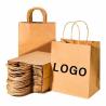 Buy cheap Custom Printed Recyclable Shopping Clothing Gift Bag Kraft Paper Bags with Your Own Logo from wholesalers