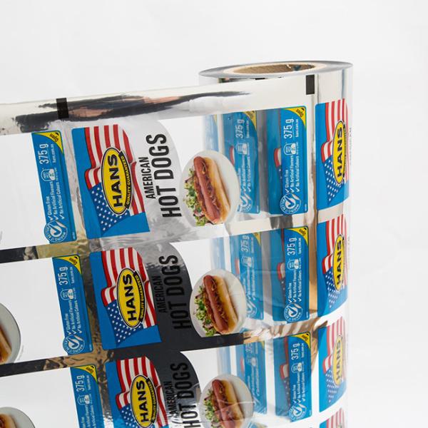 Buy cheap VMPET PE Metallzied Silver Printed Lidding Film Packaging With Clear Window from wholesalers