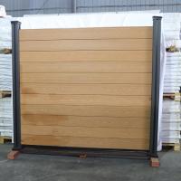 Buy cheap Easy Installation WPC Fence Panels Composite Wood Privacy Garden Aluminum Post product