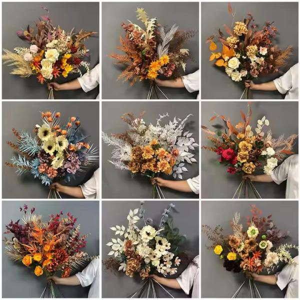 Buy cheap Bouquet De Fleurs Artificielles Material Artificial Flowers for Home Wedding Decoration Bouquet from wholesalers