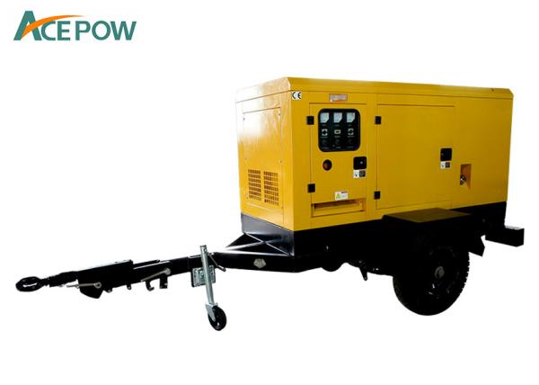 Buy cheap 4 Wheels 94KVA 75KW Mobile Genset Trailer , Mobile Diesel Generators from wholesalers