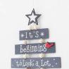 Buy cheap Wooden Christmas wall-mounted text Christmas decorations decorate window scenes Christmas layout decorative props from wholesalers