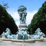 Bronze Trevi Fountain Greek God Poseidon Statue Fontana di Trevi Metal Famous