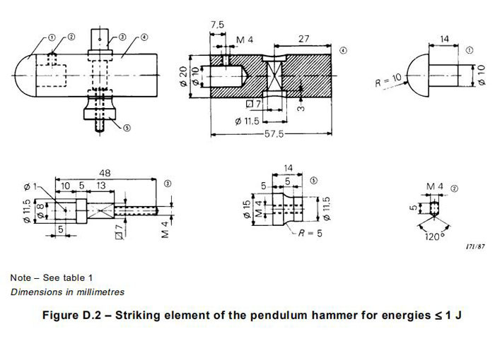 IEC60068 Drop Impact Resistance Pendulum Hammer Impact Test