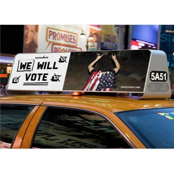 Cab Car Screen Waterproof P4 Full Color Epistar Chip 3 Years Warranty