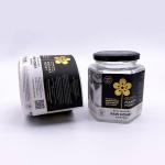 Adhesive Gold Foil Stickers Custom Printed Labels For Honey Sauce Nuts Bottle