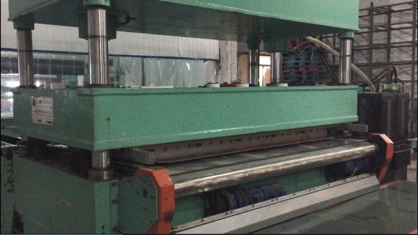 Buy cheap Continuous Available Carpet Tile Cutting Machine 120cm Width 12 KW Total Power from wholesalers