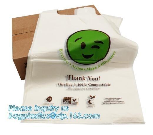 Buy cheap Manufacture Promotional Eco-Friendly Custom Plastic Drawstring Kitchen Trash Bags, Biodegradable PLA Plastic Food Bag from wholesalers