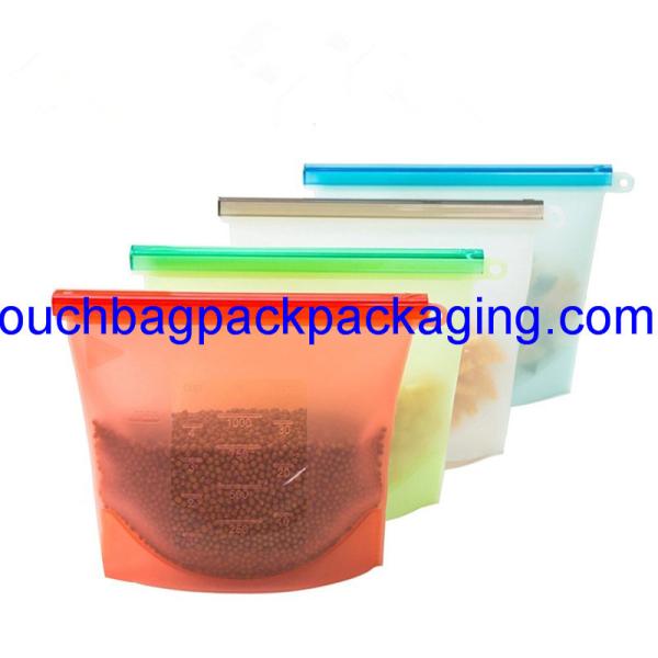 Buy cheap Silicone Food Bag, silicon packaging bag reusable for vegetable pack of 4 from wholesalers