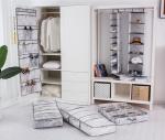 Marble Print Sweater 6 Shelf Hanging Closet Organizer