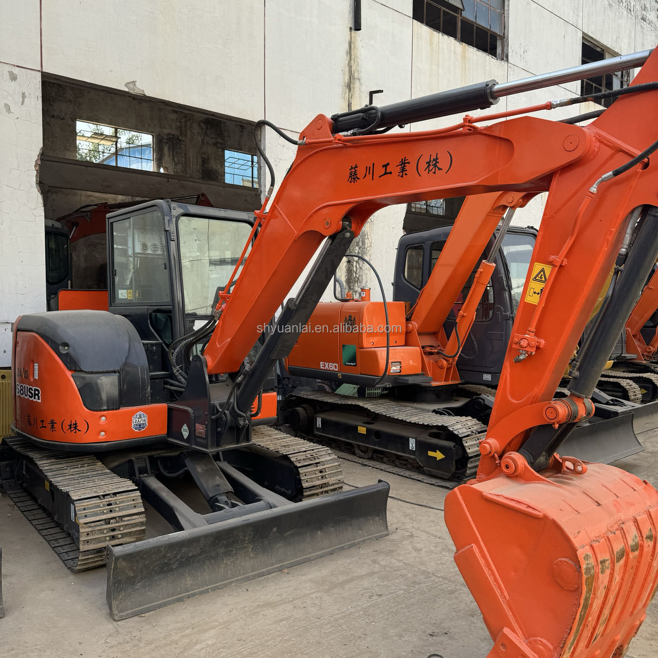 34.1 Tons Hitachi ZX68USR Used Excavator With Original Paint And High Work Efficiency