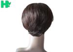 Ladies Natural Looking Human Hair Wigs Loose Wave Natural Hairline