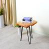 Buy cheap Iron Frame 52cm Height Triangle Coffee Table Chinese Fir from wholesalers