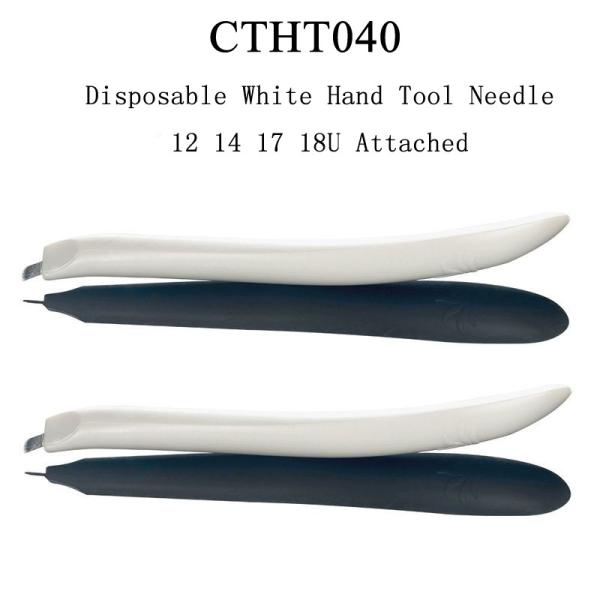 Buy cheap Professional Disposable Microblading Pen , White Hand Tool Needle 12 14 17 18U Attached from wholesalers