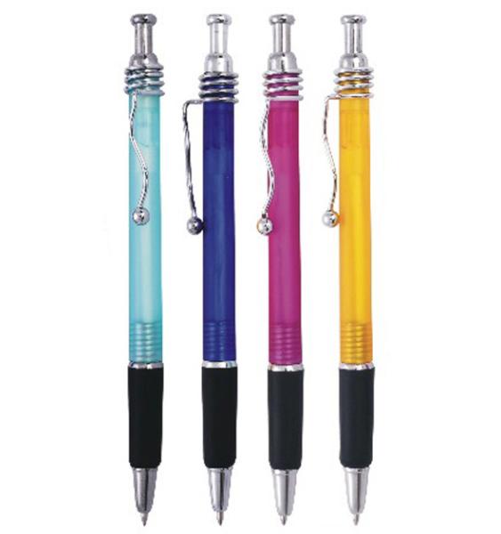 Buy cheap spring clip plastic pen,promotional ball pen,metal spring ball pen from wholesalers