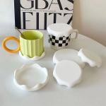 Silicone Cup Lids Set Snow Cover Drink Coaster Anti-Dust Airtight Mug Covers For