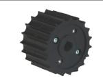 SS812 Steel chain sprockets moulded drive wheels black PA6 sprockets nylon