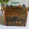 Buy cheap Factory Supply Wooden Decorative Boxes with Hinged Lid Black Wooden Box Wood Tea Box from wholesalers