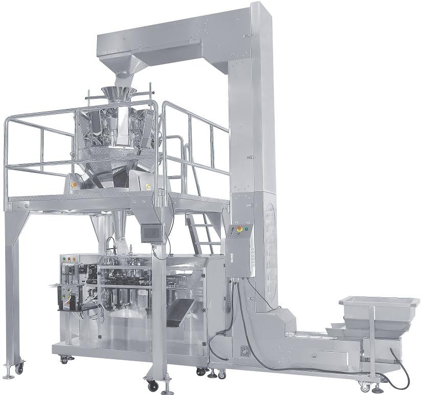 Granule Premade Bag Packaging Machine Zipper Pouch Biscuits Packing Machine Auto Doy-pack Nuts Weighing Packing Machine