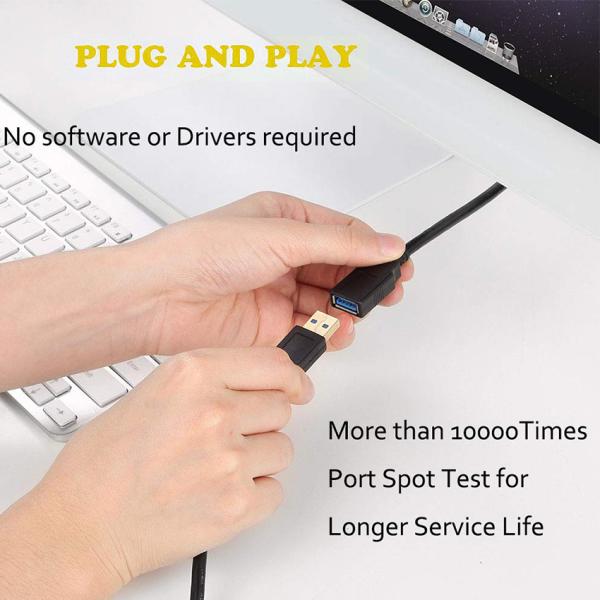 USB 3.0 Male to Female Extension Cable 1M 2M 3M Fast Charging