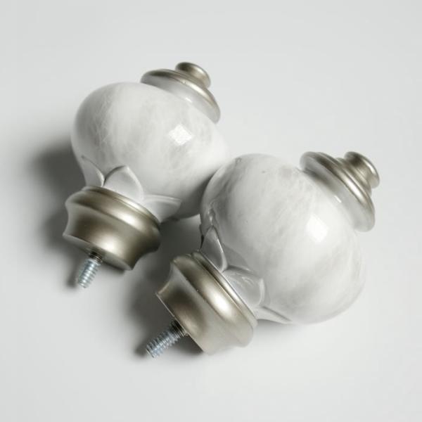 Buy cheap KIEI EP1004 marble curtain rod finials from wholesalers