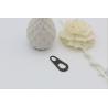 Buy cheap Top quality zinc alloy matte gunmetal color 38.4 mm oval shaped zipper puller design for clothing from wholesalers