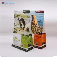 Buy cheap Big Flat Bottom Laminated Packaging Pouches 25kg Resealable Dog Food Bag product