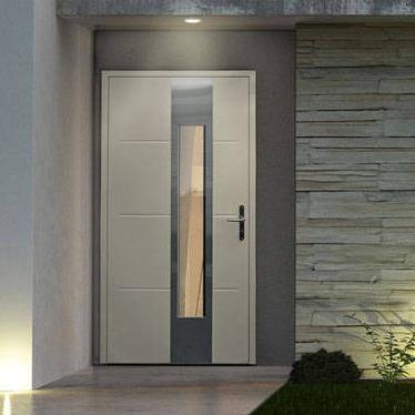 Indoor Entrance Aluminum Hinged Door Sound Insulation Double Glass Aluminum