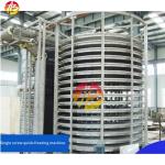 Freeze Fruit Pulp Seafood Industrial Freezer 10-60min Freezing Time 800mm Inlet