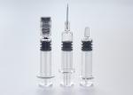 Cosmetic Luer Lock Syringe , 1 Ml Syringe 5.0 Neutral Borosilicate Glass