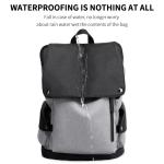 Factory wholesale high quality fashion waterproof USB trend mens school bags