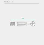 32mm Steel Minifix Spreading Bolts With Dowel, Flat Pack Furniture Fitting for