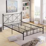 Multiple Sizes Black Wrought Iron Headboard King Size Powder Coating Design