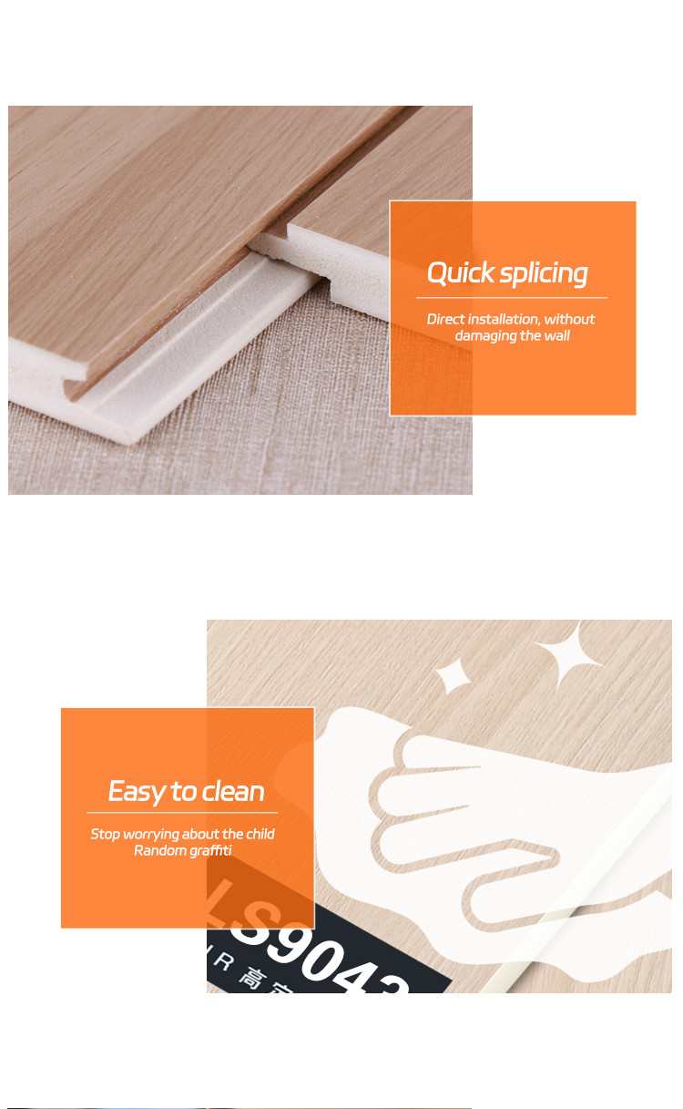 Flame Retardant Waterproof Thickness 8mm Bamboo Fiber Interior Wall Panels