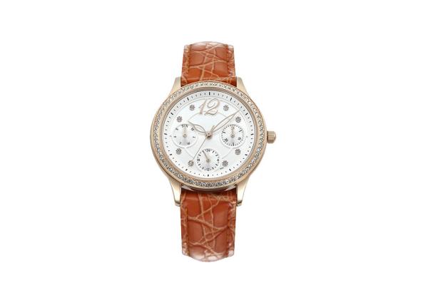 Buy cheap Water Resistant Female Leather Watches Stainless Steel Material With Customized Logo from wholesalers