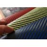 Buy cheap Orange Blue Hybrid Carbon Kevlar Fabric , 200GSM Aramid Carbon Mixed Cloth from wholesalers