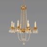 Buy cheap Gold Wrought iron candle chandelier with Crystal for Hotel Room Lighting (WH-CI-37) from wholesalers