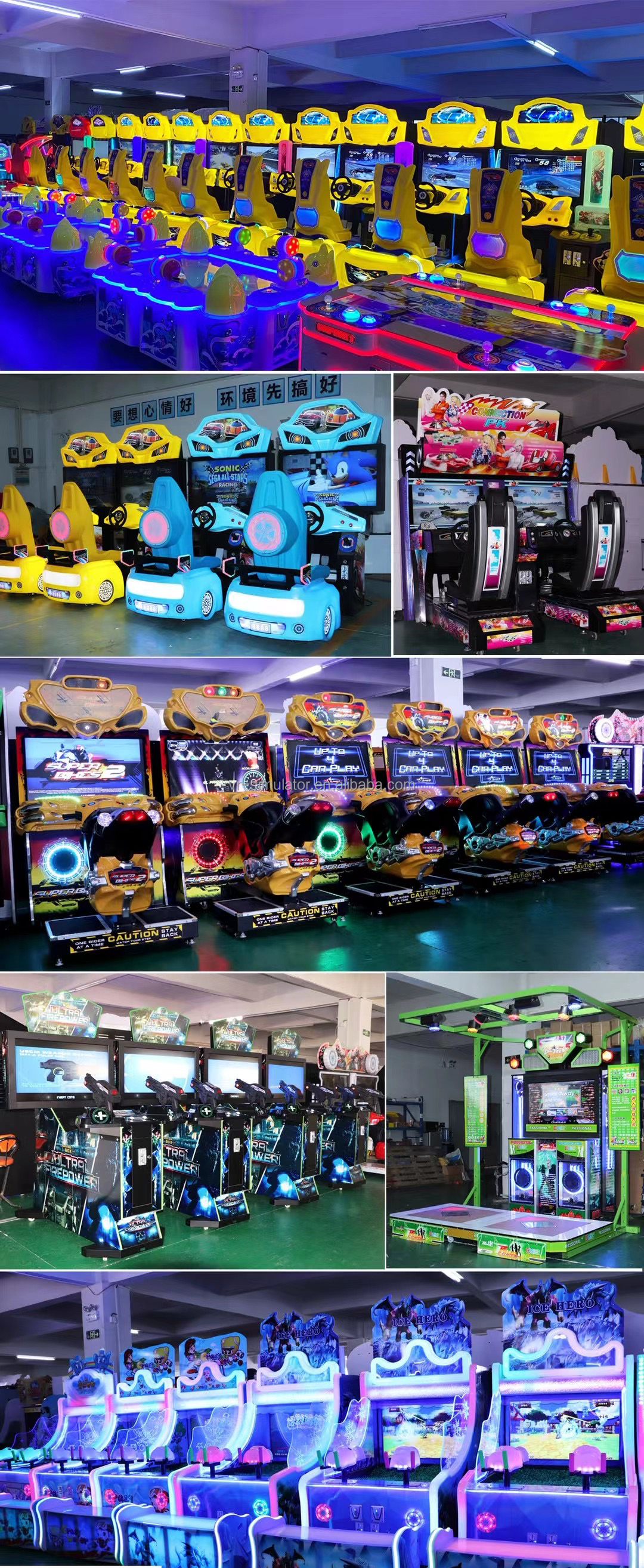 Dreamland Games Park Coin Operated Road Rider Arcade Games Machine 3D Motorcycle Bike Race Driving Simulator