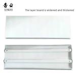 Milk White Gondola Display Rack Single Sided Medium Duty Shelves