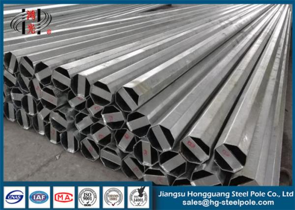 Buy cheap Durable Tapered Steel Pole , Galvanized Steel Tubular Electrical Pole Long Life from wholesalers