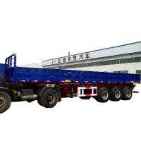 Buy cheap Side Board Fence Tri Axles Flatbed Detachable Sidewall Semi Trailer for Cargo product