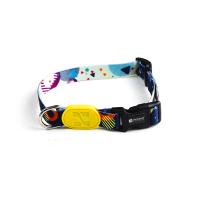 Buy cheap Soft Adjustable Wide Reflective Dog Collars With Name Plate Tag product