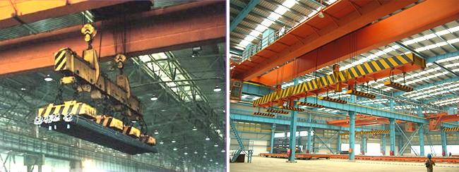 Double Beam Bridge Crane Lift Electromagnet
