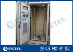 Double Wall Outdoor Telecom Cabinet Galvanized Steel Front Access 19'' Floor